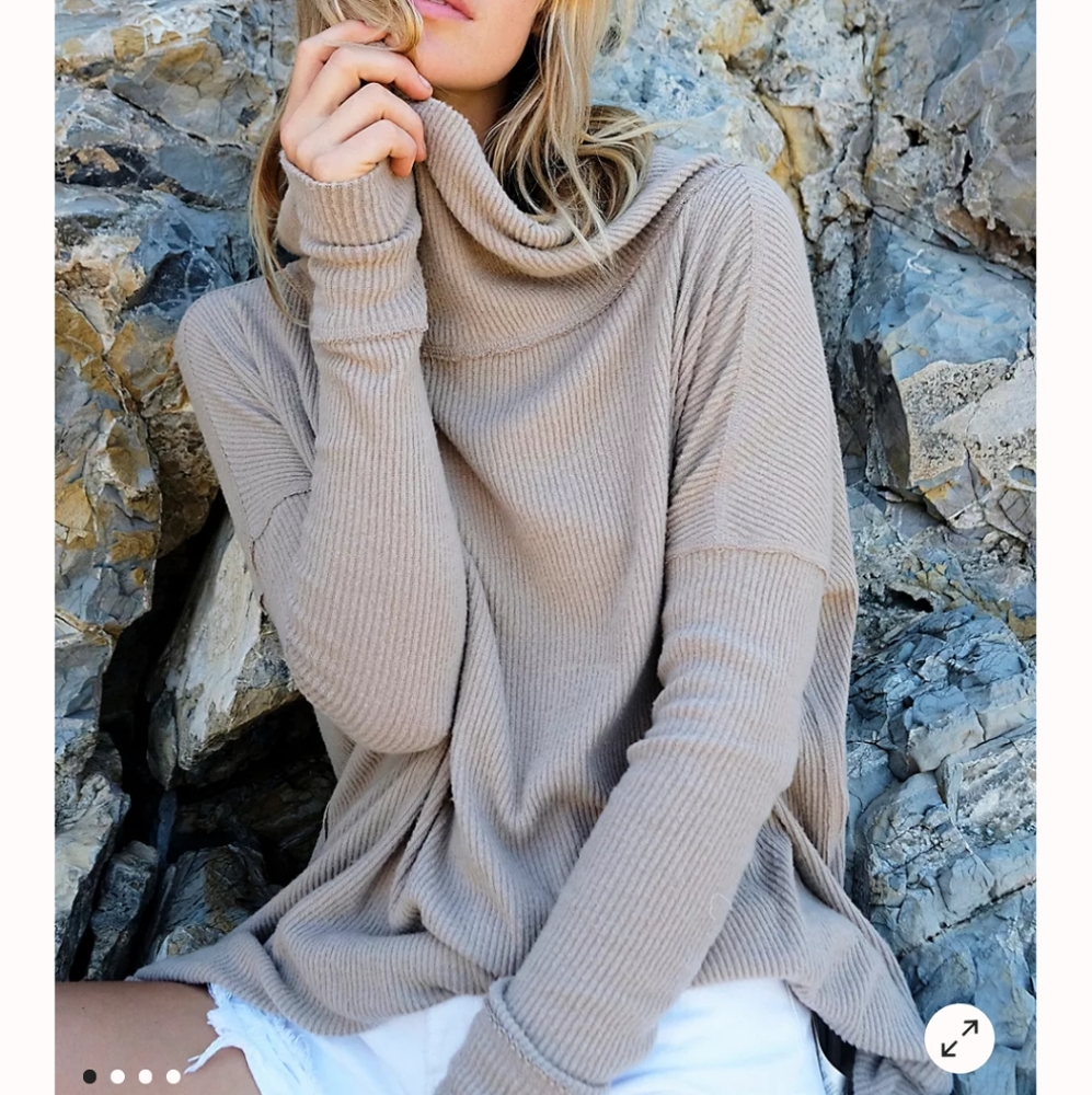 Free People The Rosa Ribbed Long-Sleeve